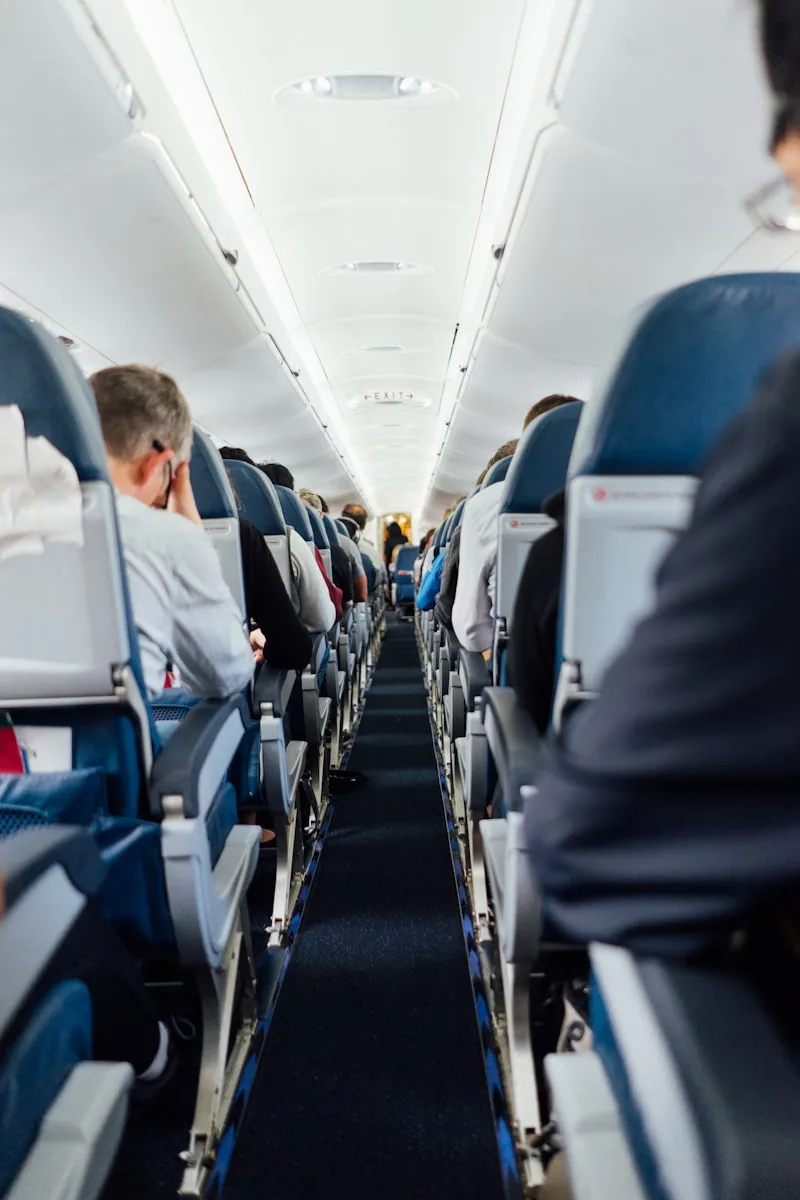 Voyageur en avion — accumulation de points Membership Rewards pour voyager